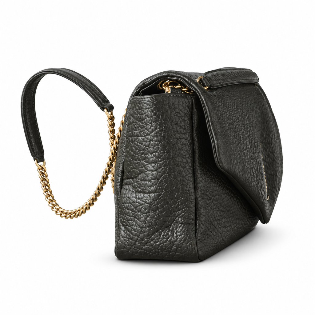 YSL Envelope Chain Bag Khaki