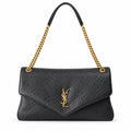 Saint Laurent YSL Calypso Chain Bag – Black Grained Leather