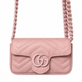 Gucci GG Marmont Super Mini Bag Pink on Pink