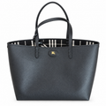 Burberry Monochrome Check Tote with Zip Pouch