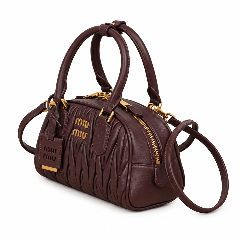 Miu Miu Noir Top-Handle Crossbody Mini Bag