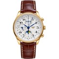 Longines Master Collection Moonphase Chronograph Yellow Gold Watch