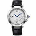 Cartier Pasha de Cartier 41mm — Steel, Silver Dial, Arabic Numerals, Date & Black Alligator Strap, Automatic