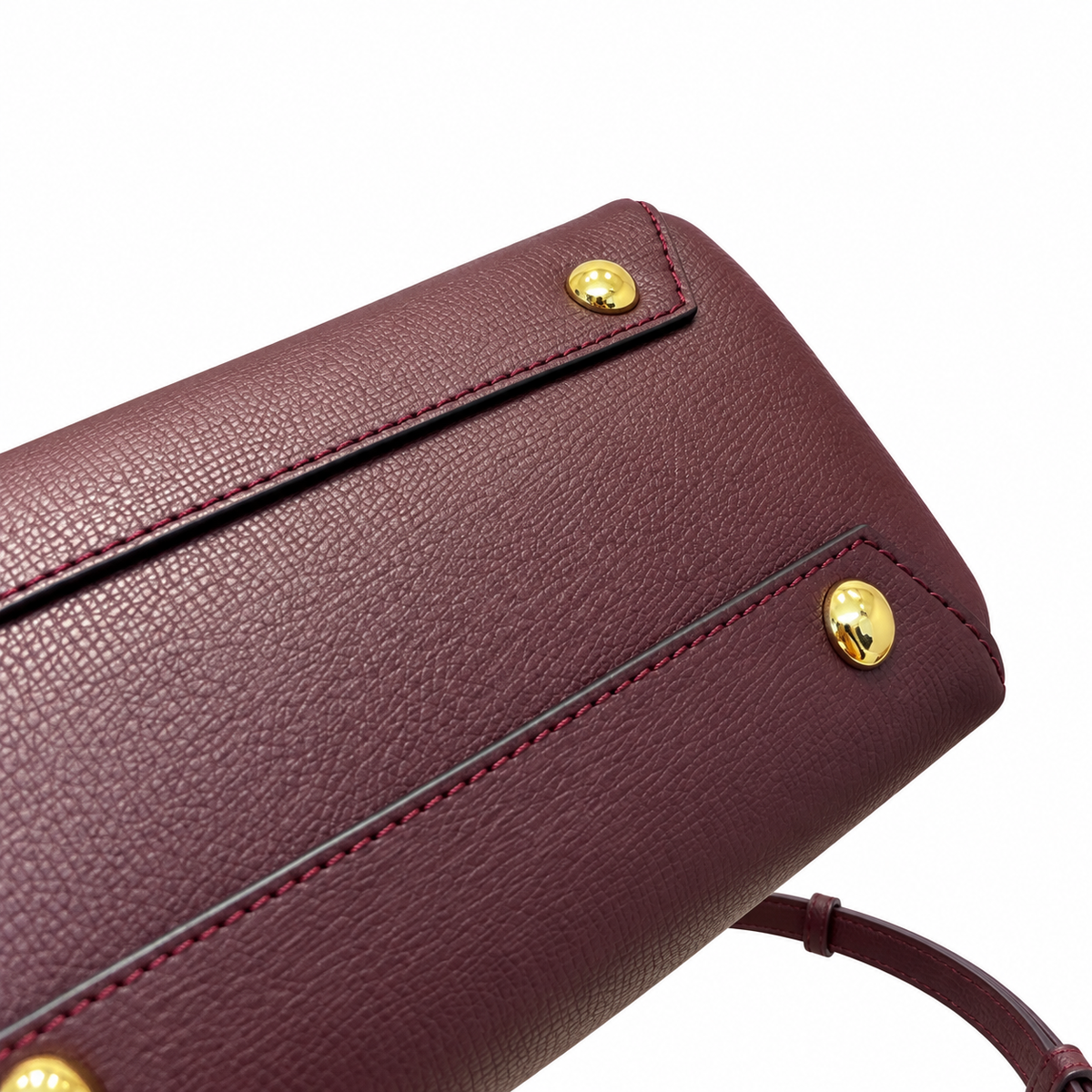 Burberry Burgundy Reverie Top Handle Bag