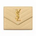 YSL Saint Laurent Monogramme Small Wallet – Butter