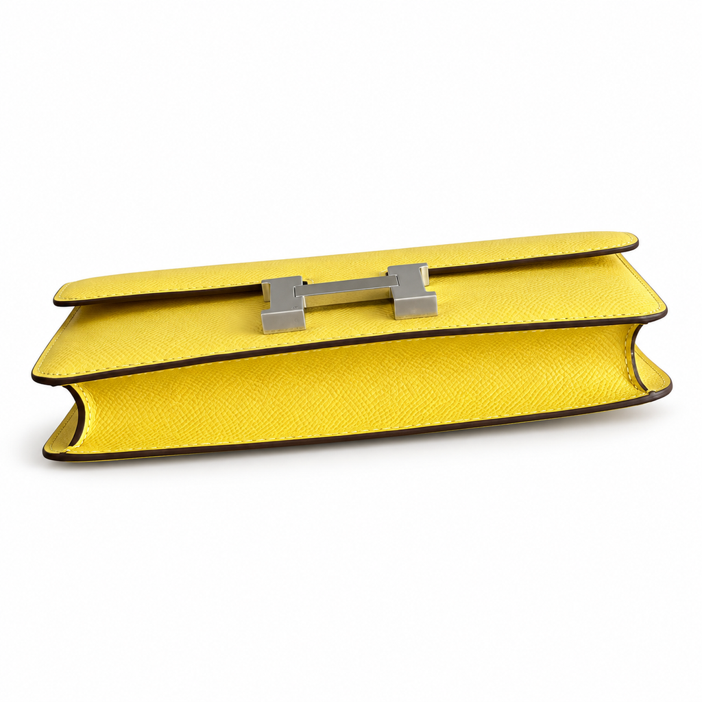 Hermès Lindy 26cm Crossbody Bag – Chick Yellow & Silver | Joyful Luxury Leather